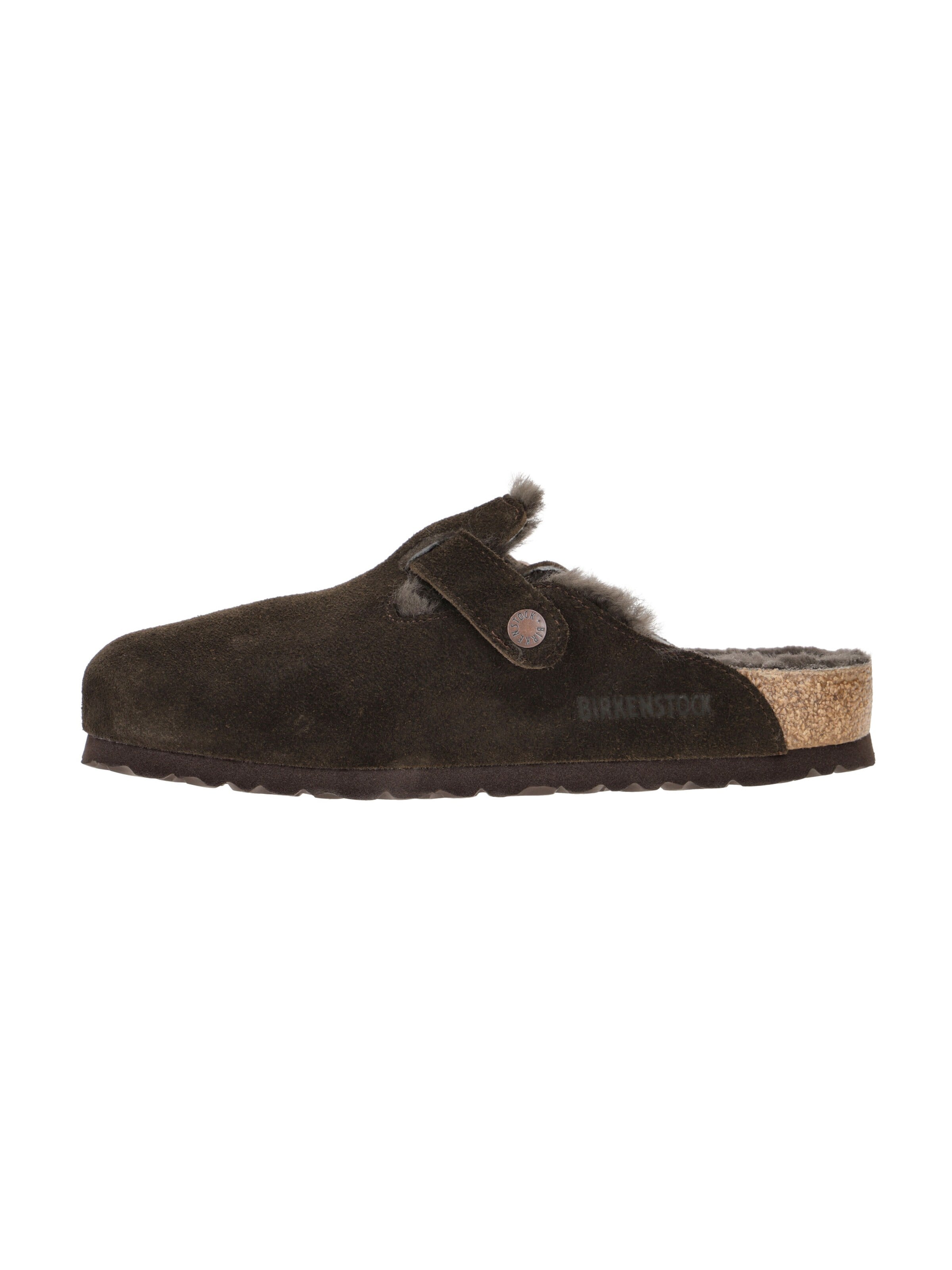 ruda BIRKENSTOCK Naminės šlepetės 'Birkenstock Boston Shearling Pantolette braun Normal-Weit 1020567'