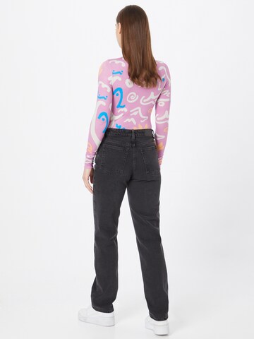 Monki Wide leg Jeans i svart