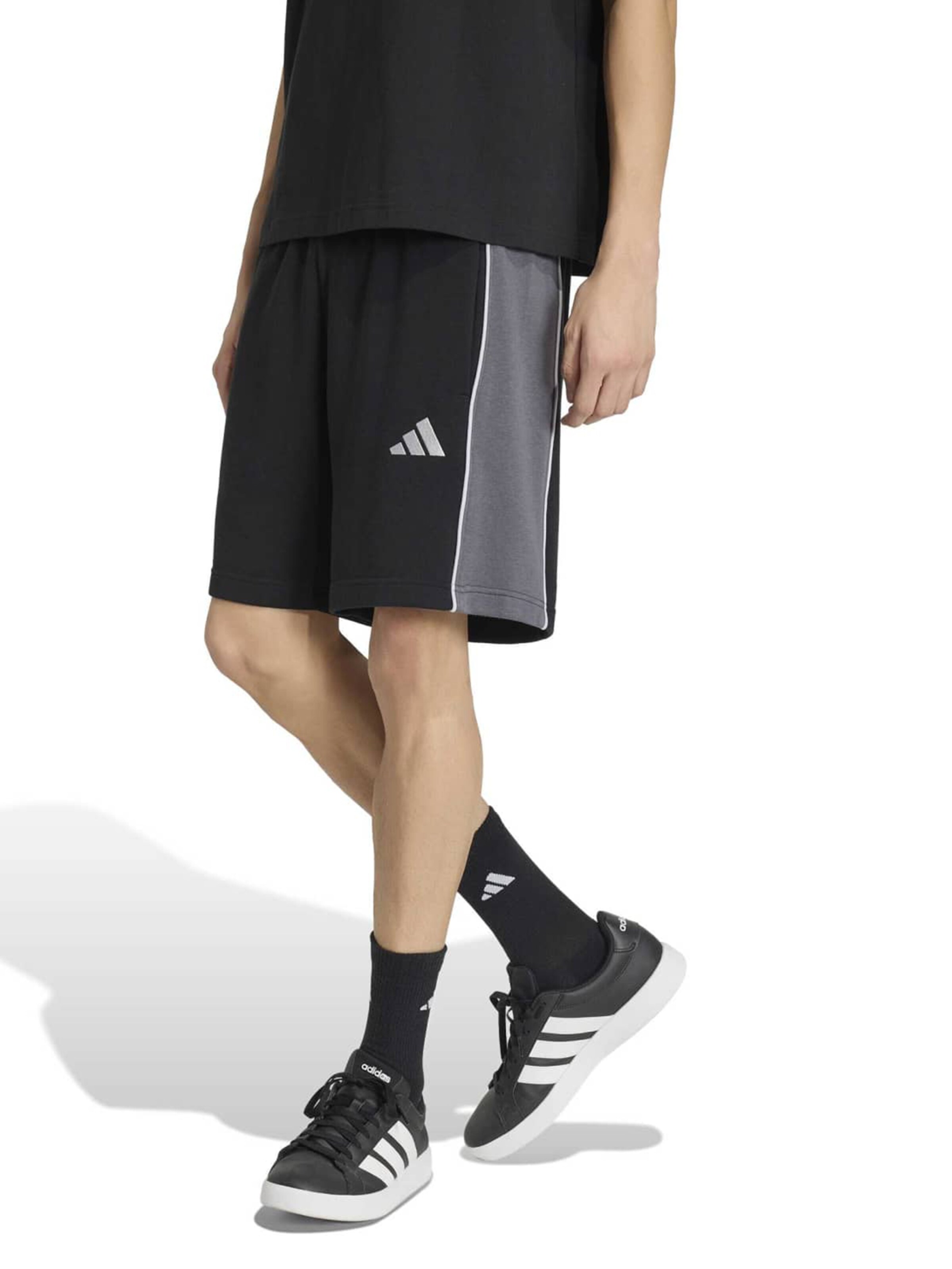 juoda ADIDAS SPORTSWEAR Standartinis Sportinės kelnės: priekis