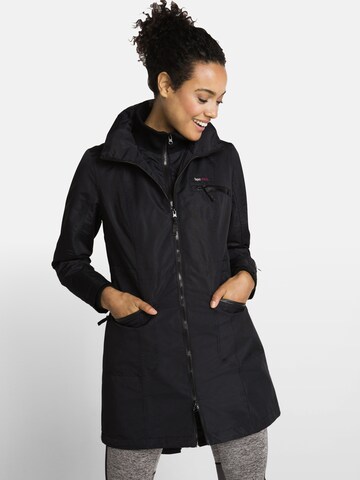 Parka mi-saison bonprix en noir : devant