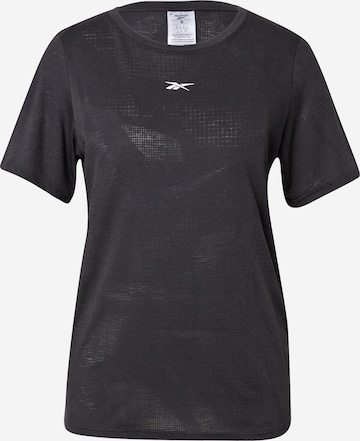 Reebok Sport Shirt 'Burnout' in Schwarz: front