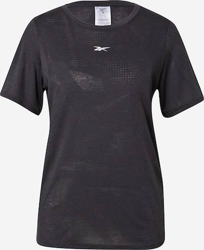 Reebok Sport Functioneel shirt 'Burnout' in de kleur Zwart / Wit, Productweergave