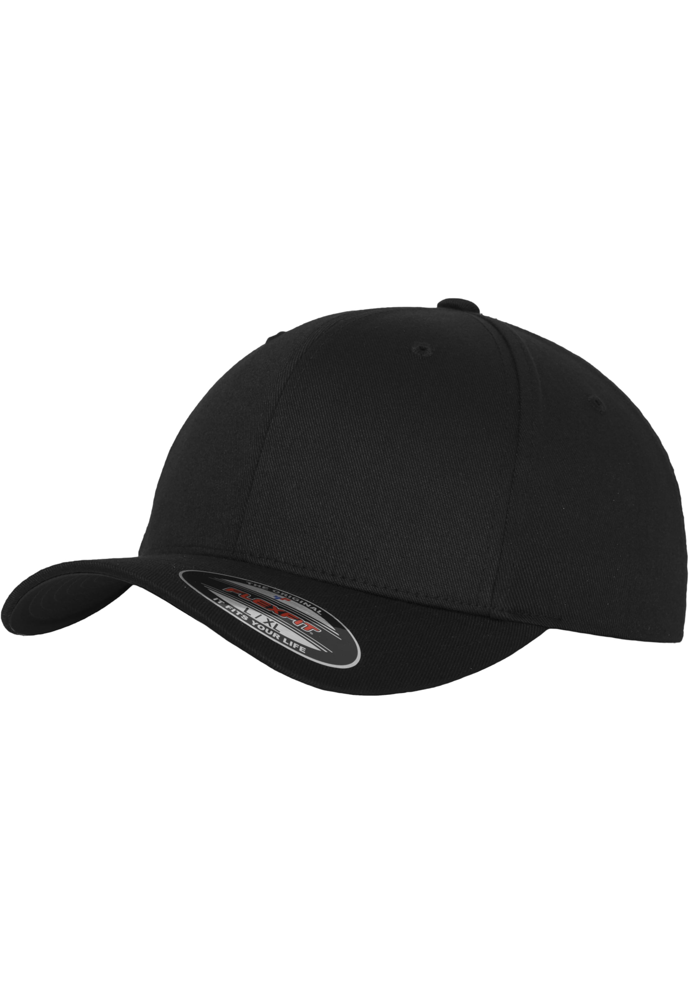 Cappello da baseball di Flexfit in nero: frontale