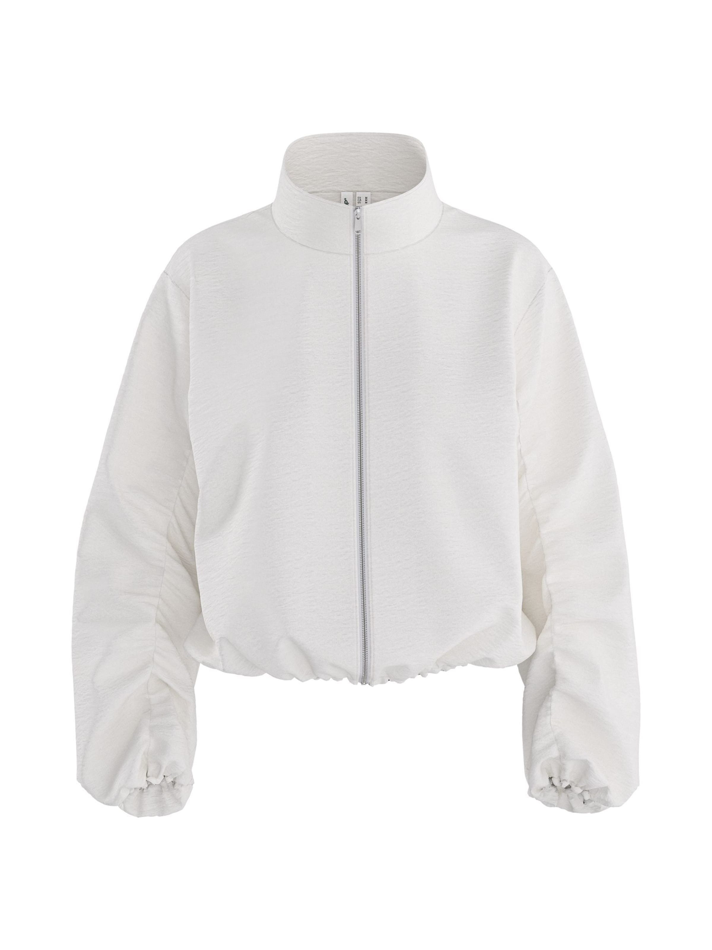 HYPEDROP - Sudadera con cremallera 'HDVallie' en beige: frente