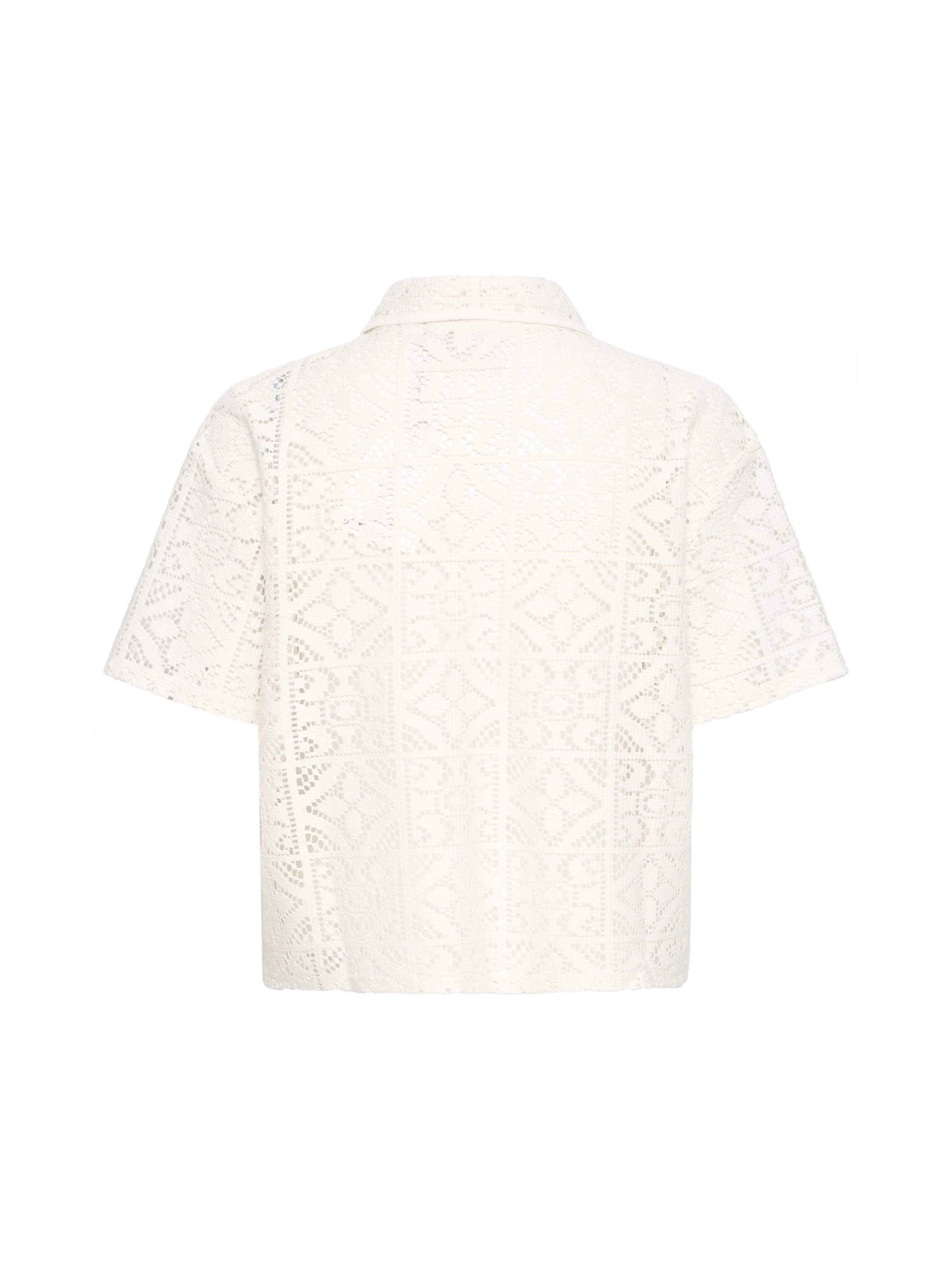 Chemisier 'IHNAIMA' ICHI en blanc