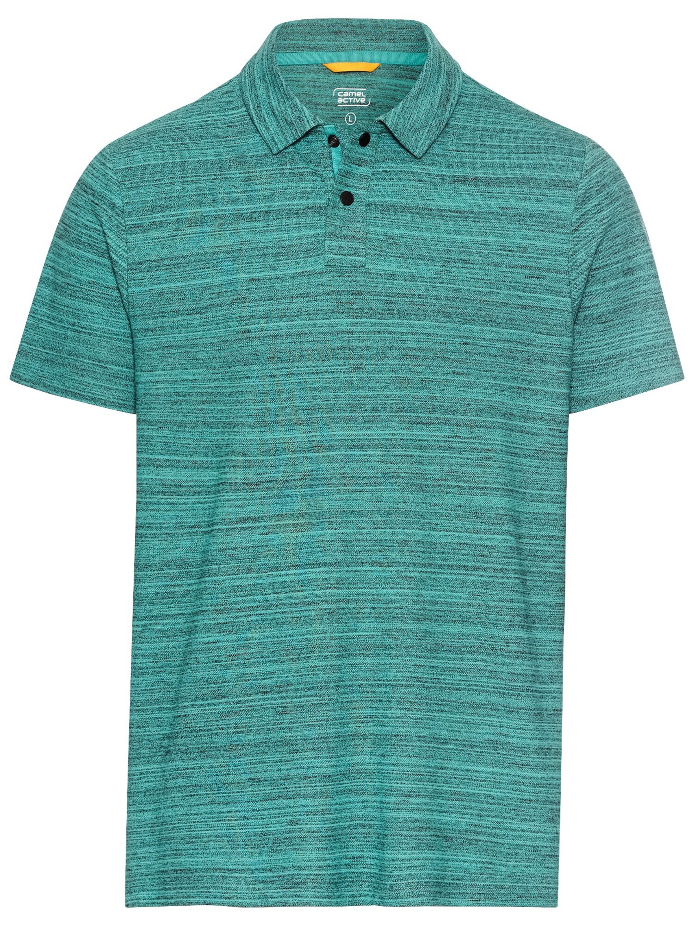 CAMEL ACTIVE Kurzarm Poloshirt mit Cooling Effekt in Grün: Vorderseite