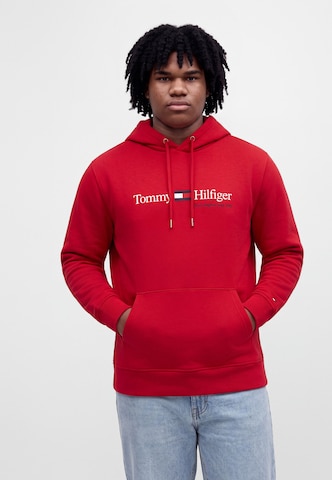 Bluză de molton de la TOMMY HILFIGER pe roșu: față