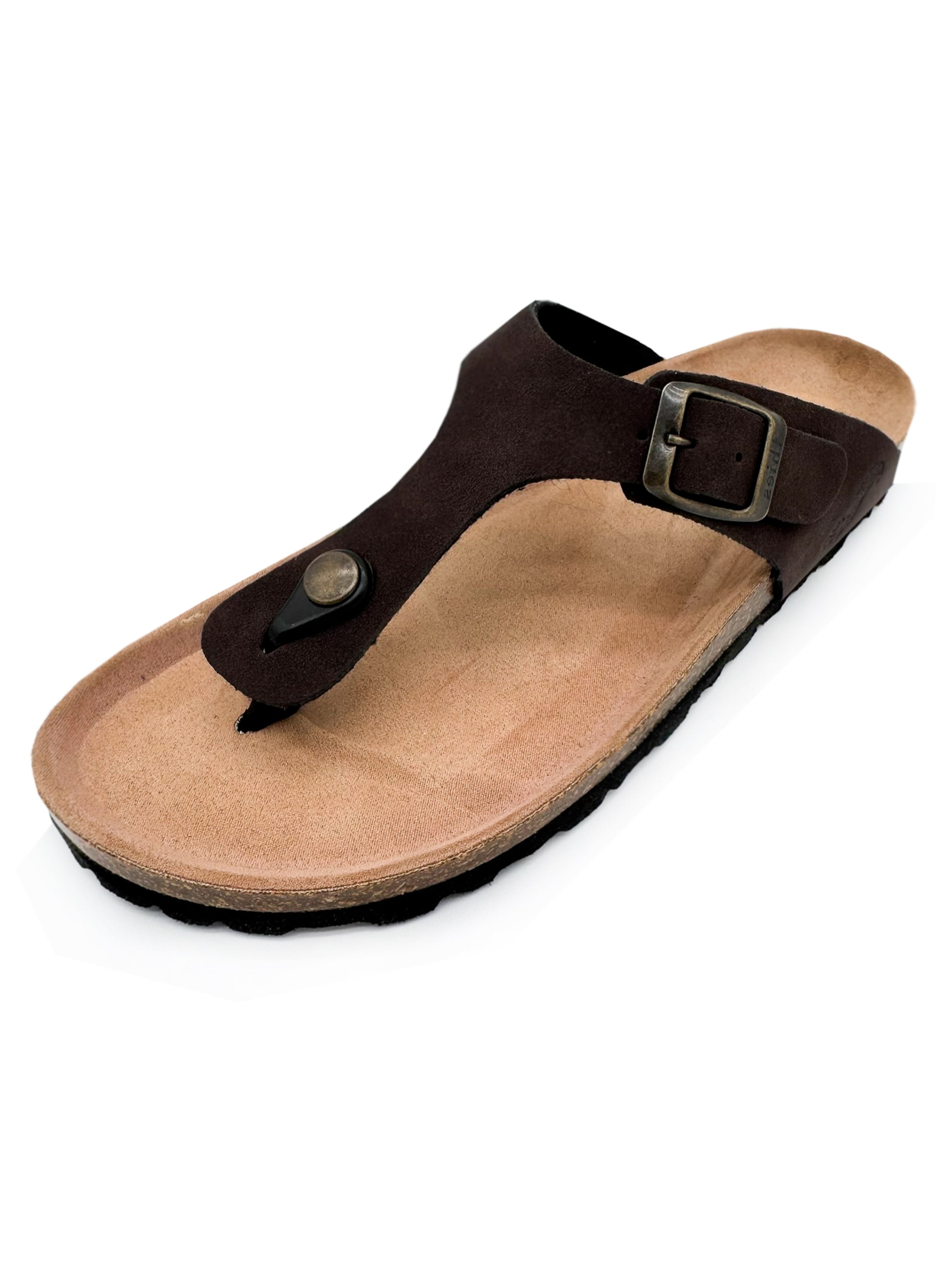 thies Zehentrenner 'thies 1856 ® Eco Bio Thong Sandal'‌‌‌‌‌‌ in Braun: Vorderseite