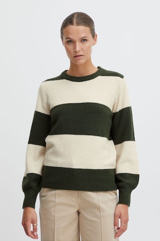 ICHI Sweater 'Eden' in Green: front