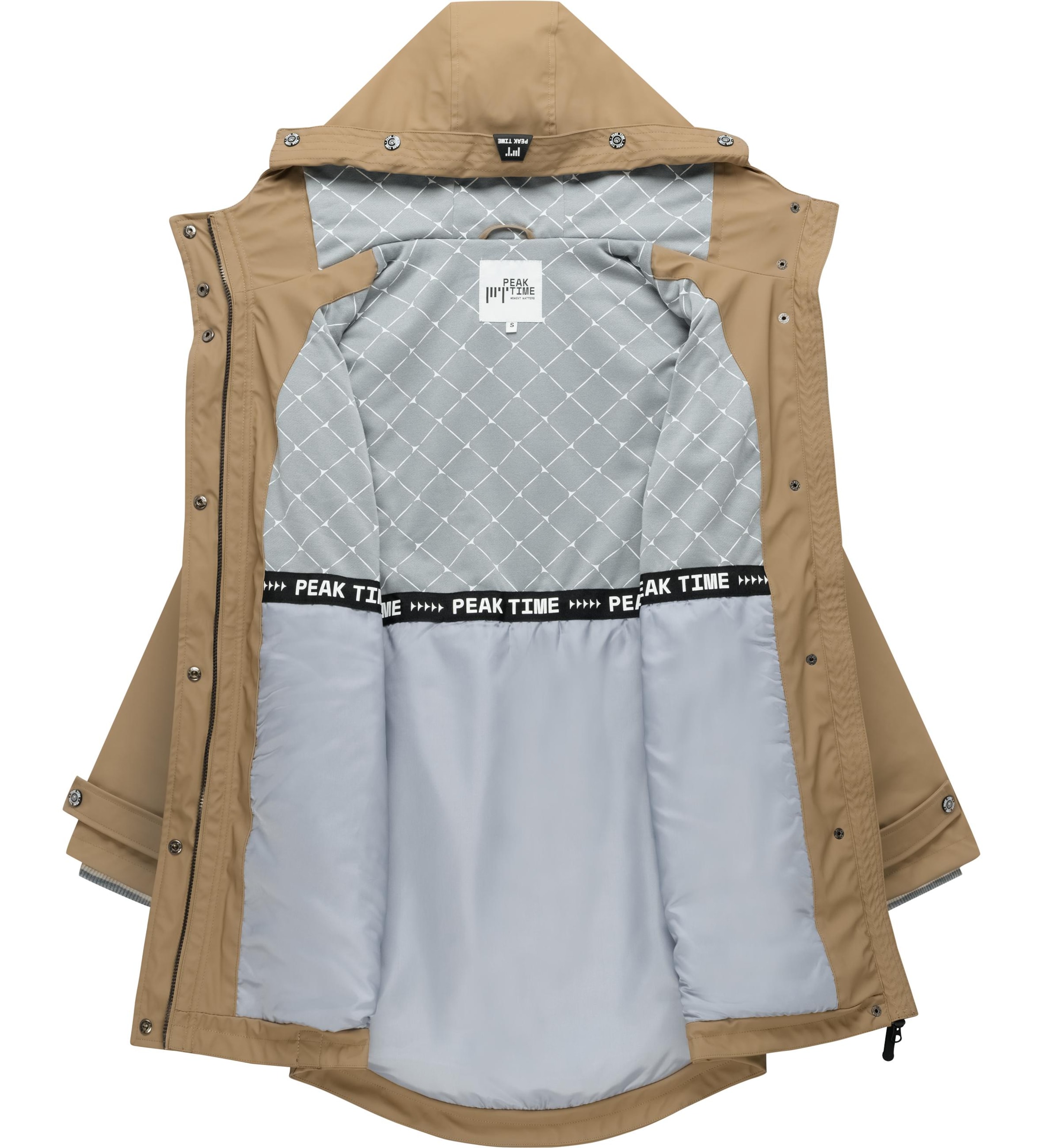 Peak Time Raincoat 'L60042' in Beige