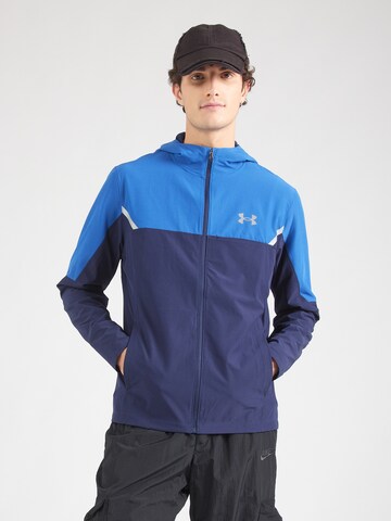 Veste de sport UNDER ARMOUR en bleu : devant