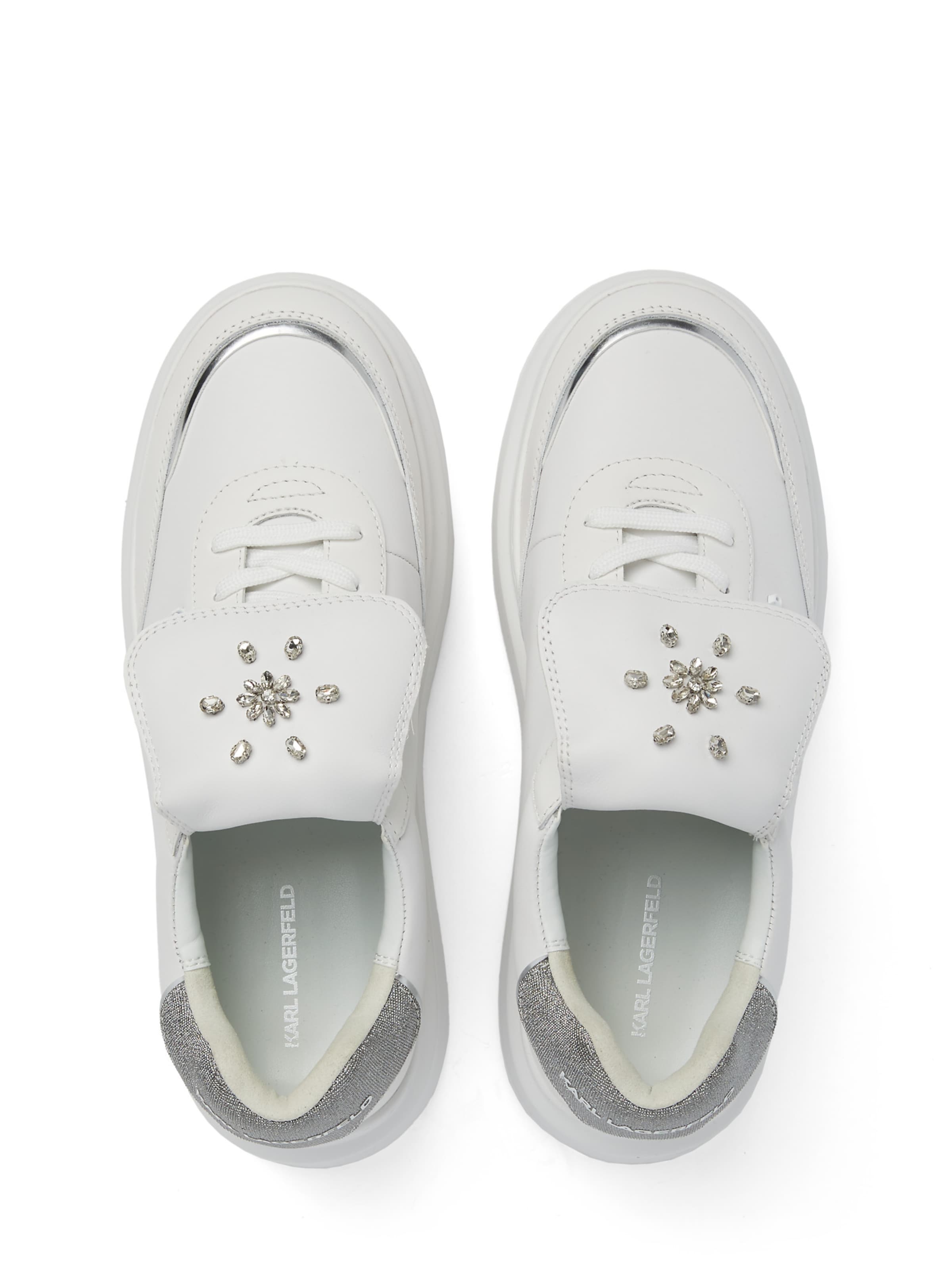 Karl Lagerfeld Platform trainers ' Anakapri Florastone' in White