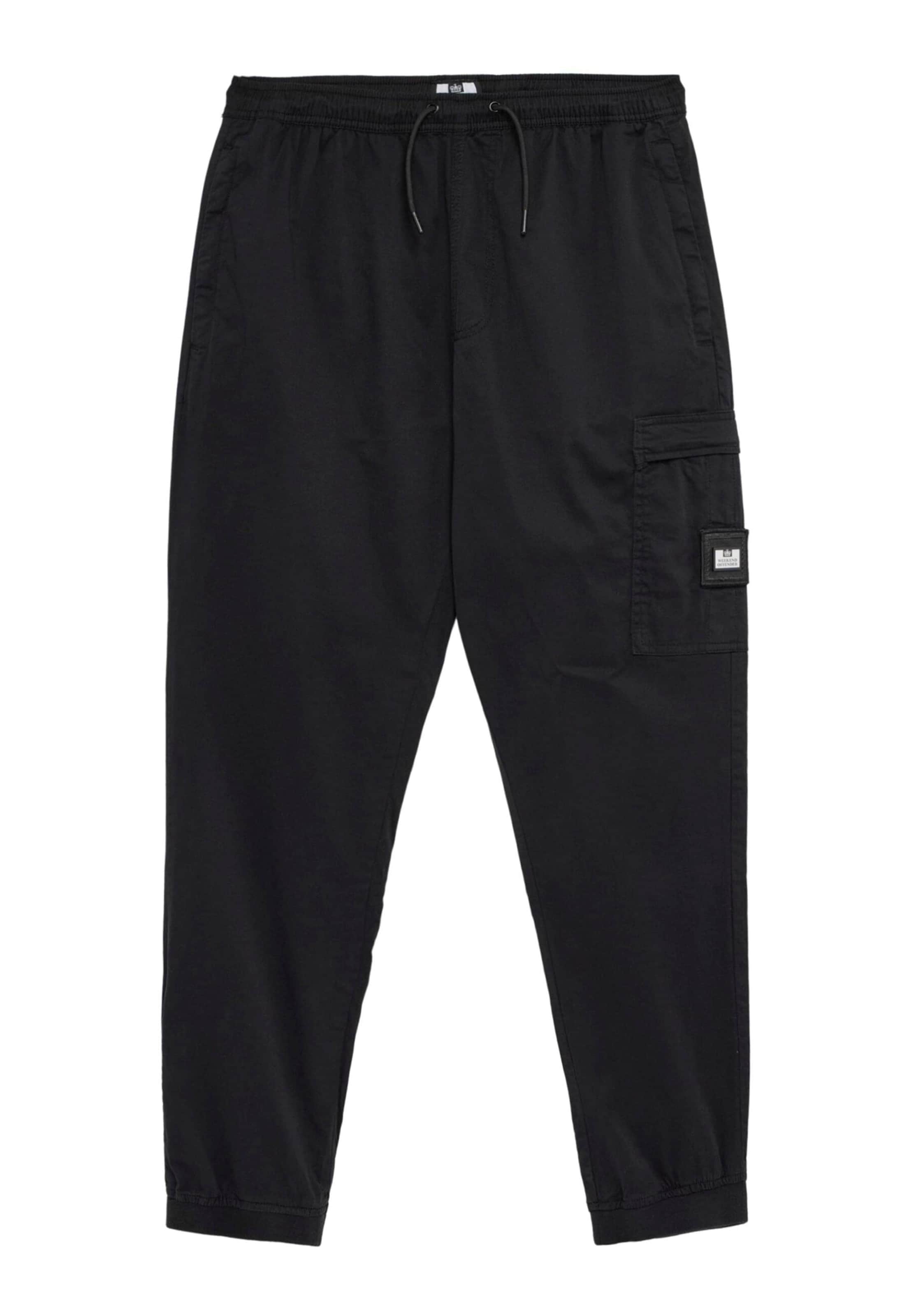 Weekend Offender Hose 'Bordeta' in Schwarz: Vorderseite