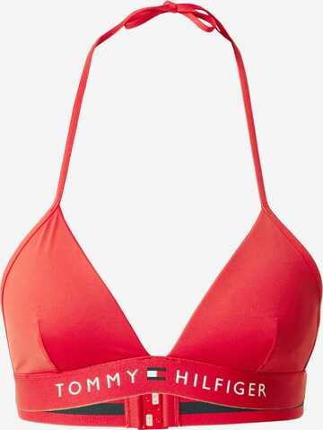 Tommy Hilfiger Underwear Triangle Bikini Top in Red: front