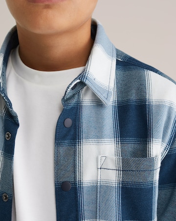 WE Fashion Regular fit Button Up Shirt in Blue