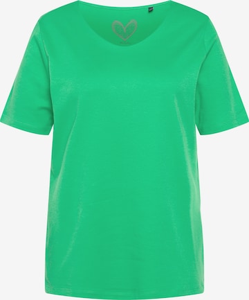 Ulla Popken Shirt in Groen: voorkant