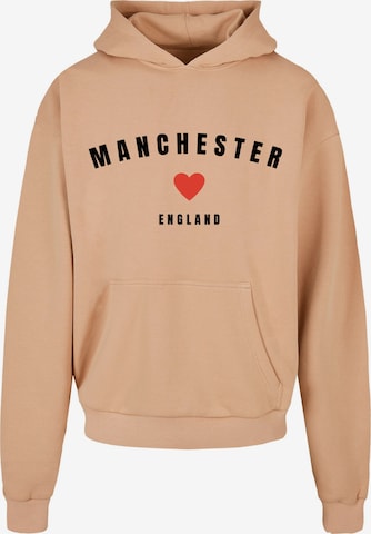 Sweat-shirt 'Manchester' Merchcode en beige : devant