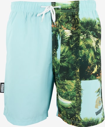 Guggen Mountain Swim Trunks in Green: front