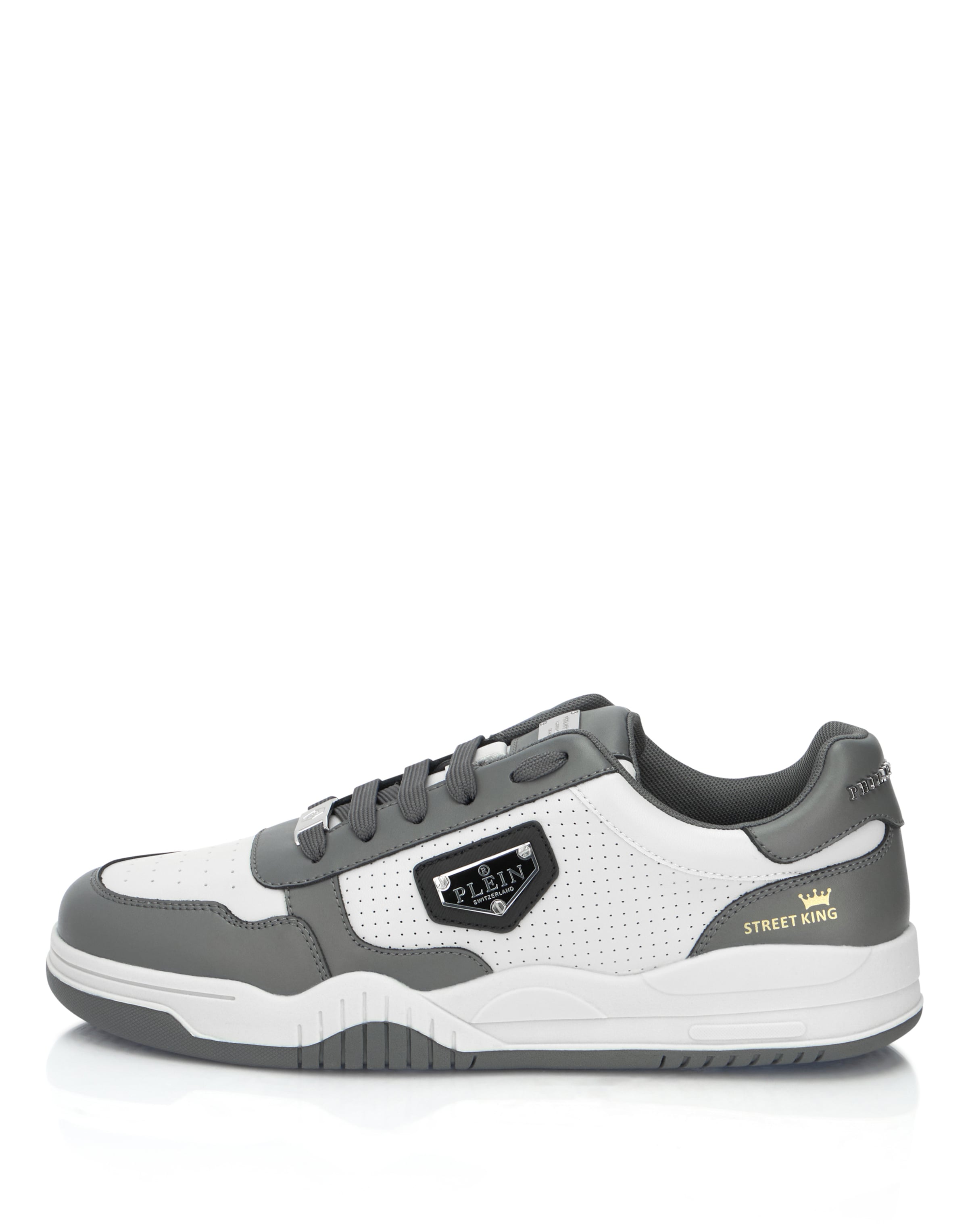 Sneaker bassa 'Street' di Philipp Plein in grigio: frontale