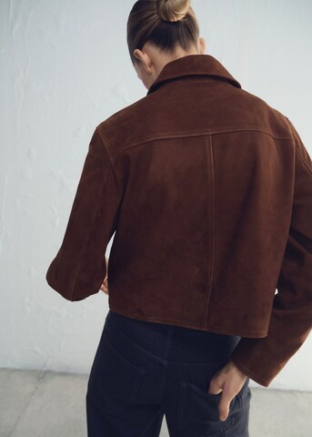 MANGO Jacke in Braun