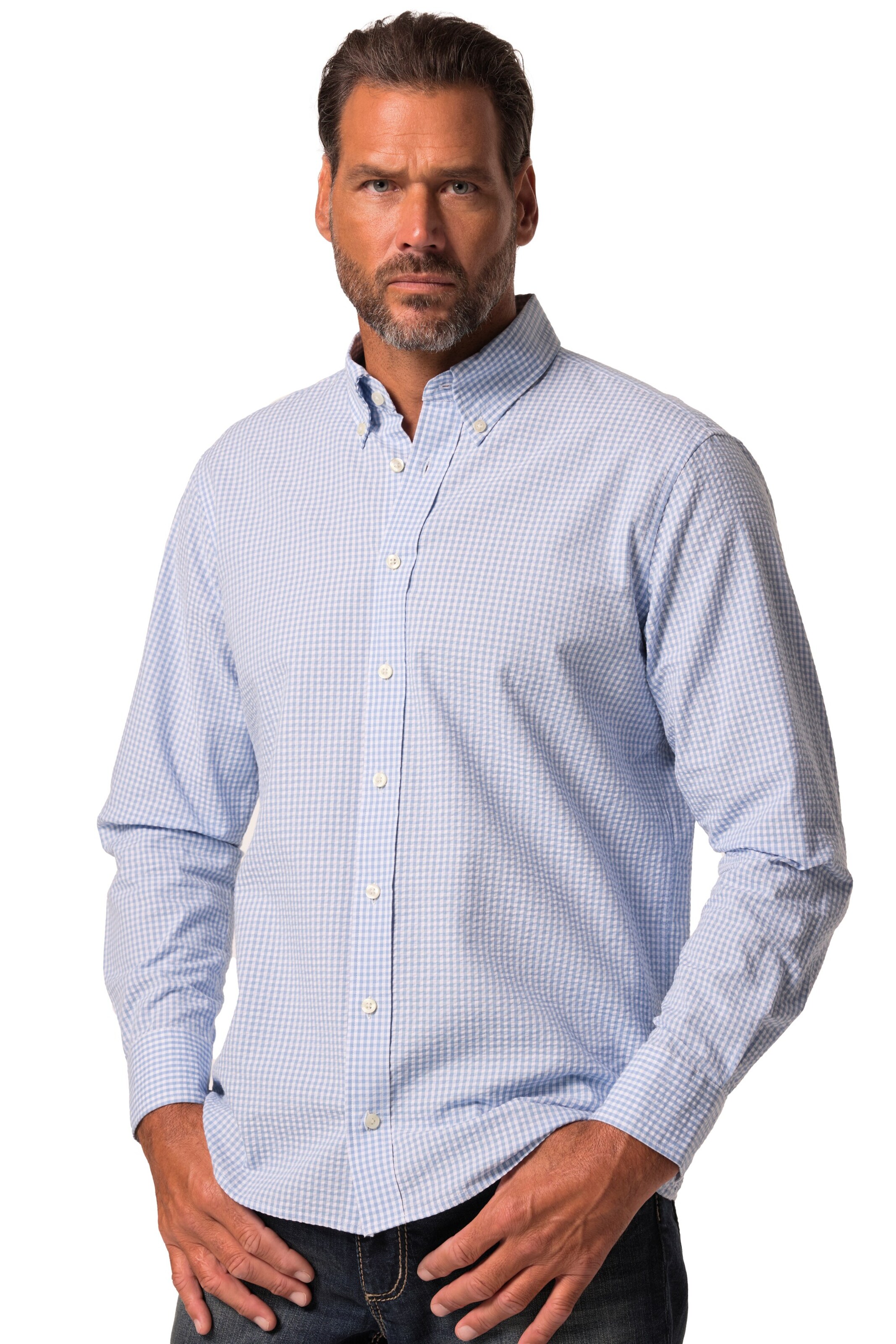 JP1880 Regular fit Overhemd in Blauw