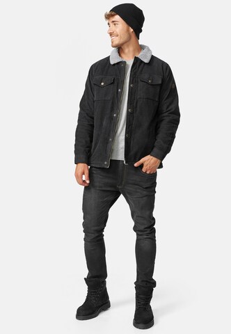 INDICODE JEANS Between-season jacket 'Tonni' in Black