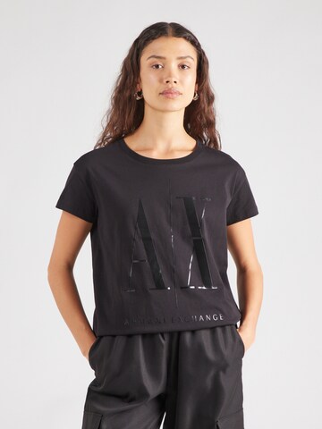 Maglietta '8NYTCX' di ARMANI EXCHANGE in nero: frontale