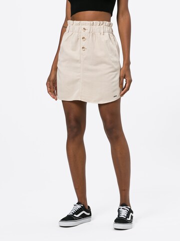 TOM TAILOR DENIM Skirt in Beige: front