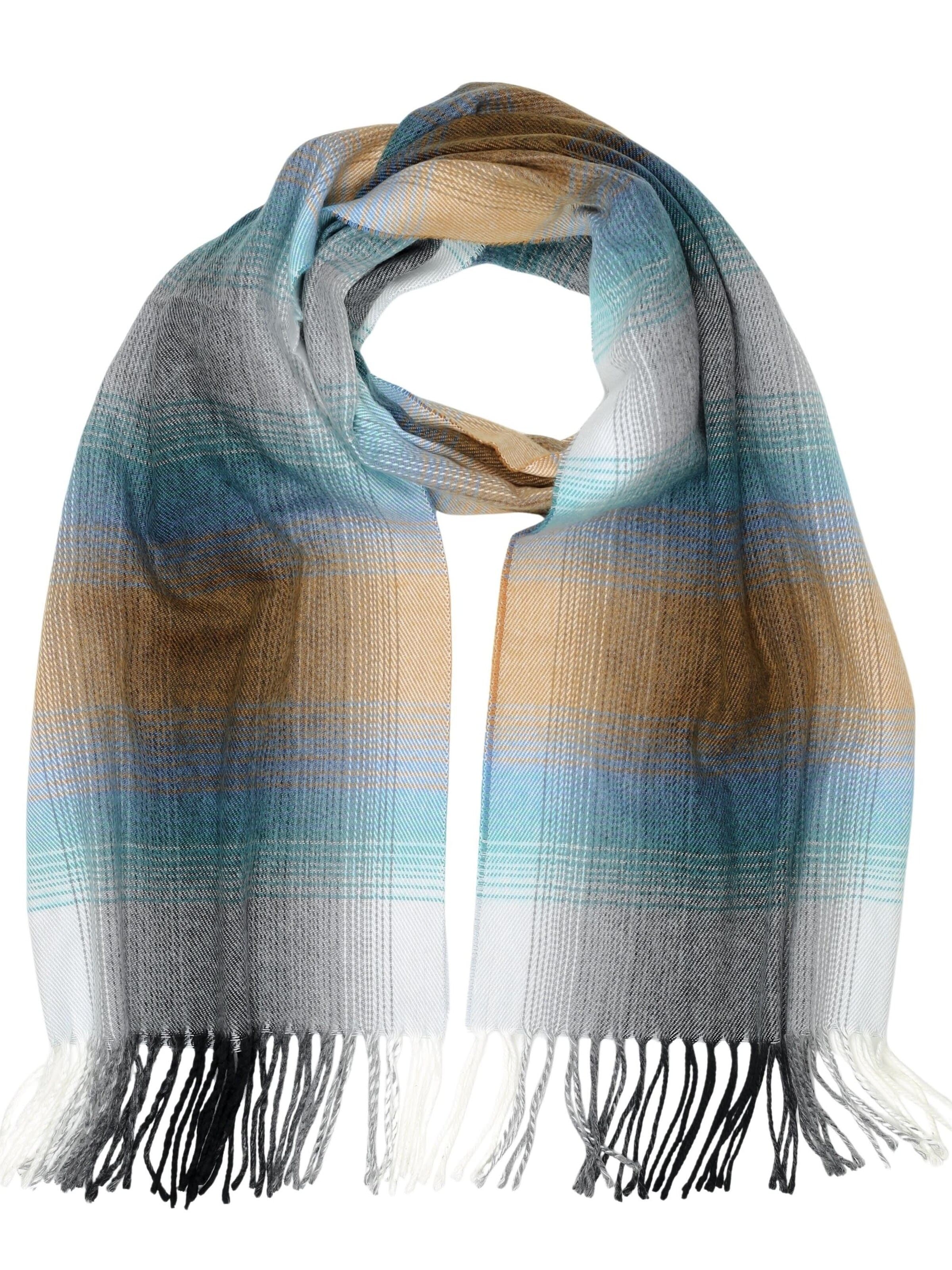 COLLEZIONE ALESSANDRO Scarf 'Manchester' in Blue: front