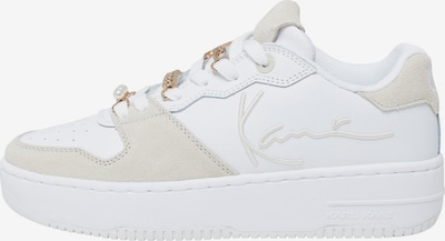 Karl Kani Matalavartiset tennarit 'KK 89 Up Logo PRM' värissä vaaleabeige / valkoinen, Tuotenäkymä