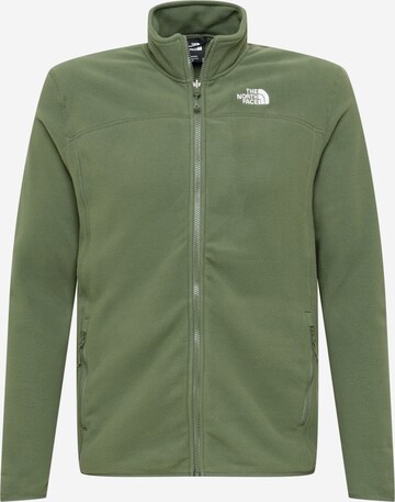 THE NORTH FACE Athletic Fleece Jacket 'Glacier' in Green: front