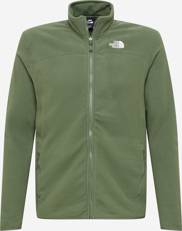 THE NORTH FACE Athletic Fleece Jacket 'Glacier' in Green: front