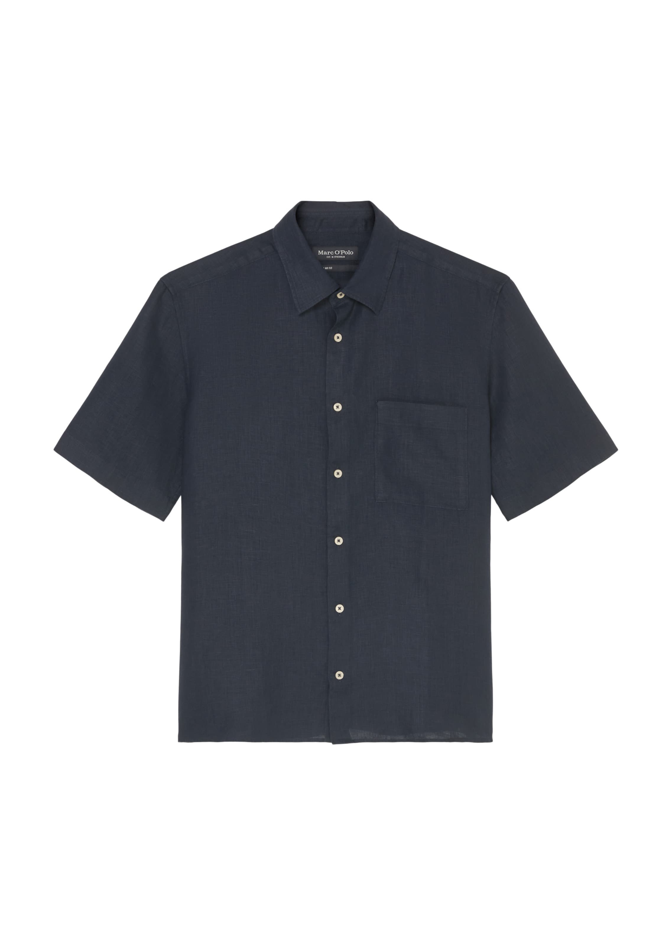 Marc O'Polo Regular Fit Hemd in Blau: Vorderseite