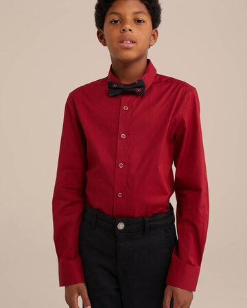 WE Fashion Regular fit Πουκάμισο σε κόκκινο
