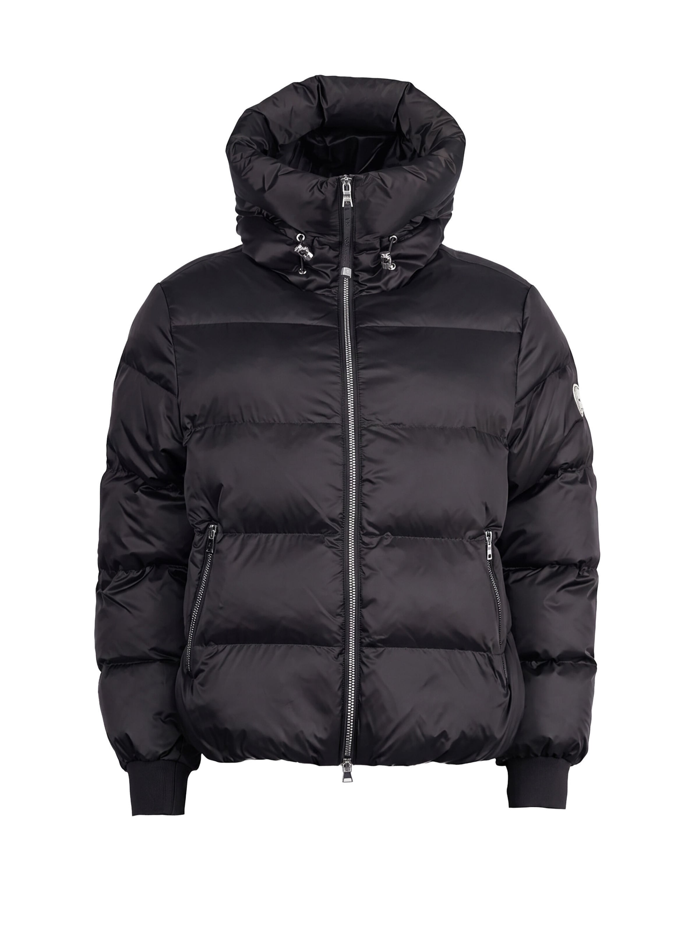 No. 1 Como Steppjacke 'SCOTTIA' in Schwarz: Vorderseite