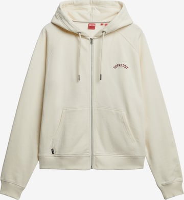 Superdry Sweatvest 'Essential' in Wit: voorkant