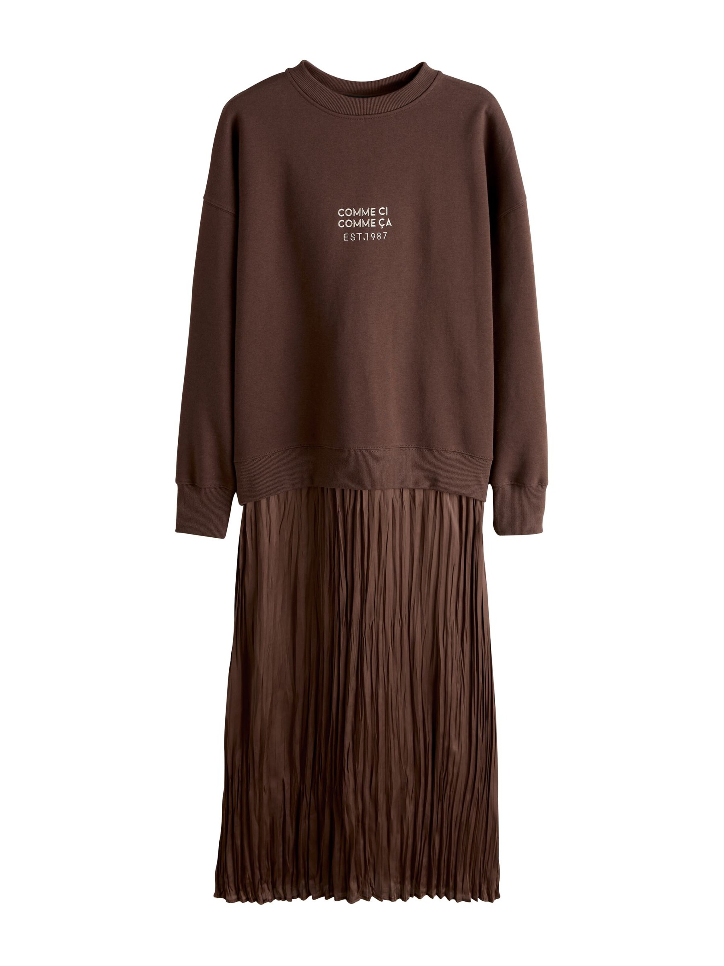 Next Рокля в кафяво: отпред