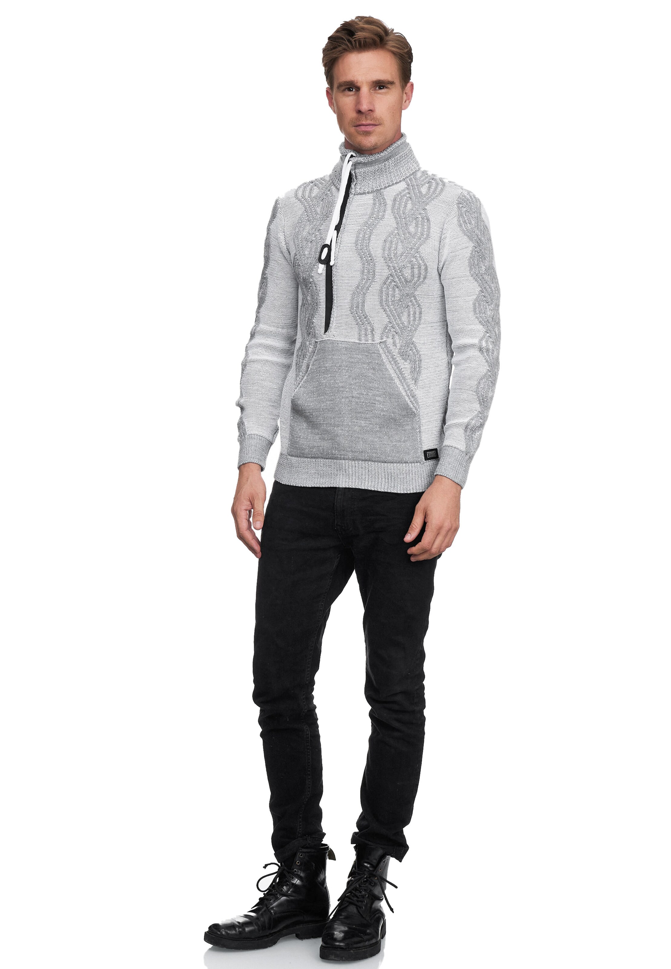 Rusty Neal Pullover in Grau