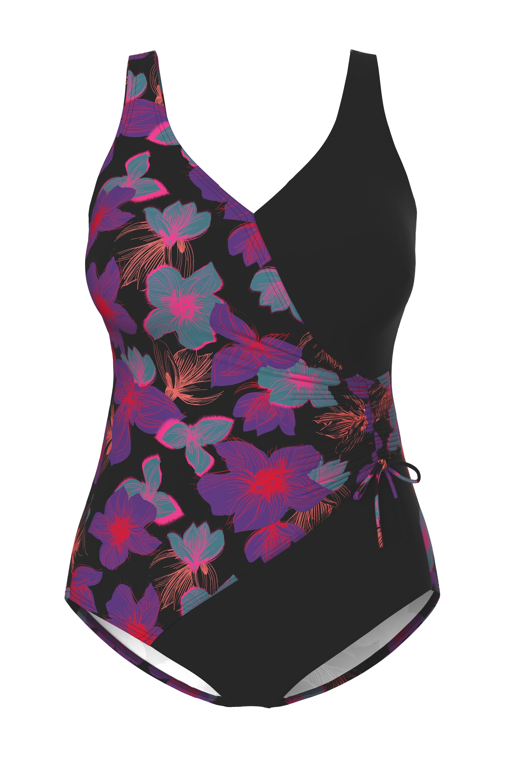 Bustier Maillot de bain Ulla Popken en noir : devant