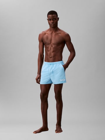 Calvin Klein Swimwear Regular Zwemshorts 'Intense Power' in Blauw
