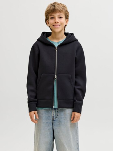 Jack & Jones Junior Sweatvest in Zwart: voorkant