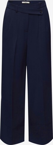 Wide Leg Pantalon à pince ESPRIT en bleu : devant