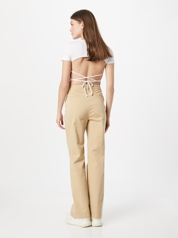 GAP Wide Leg Hose in Beige