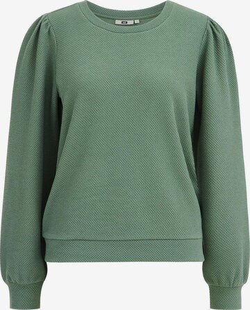 WE Fashion Sweatshirt in Green: front