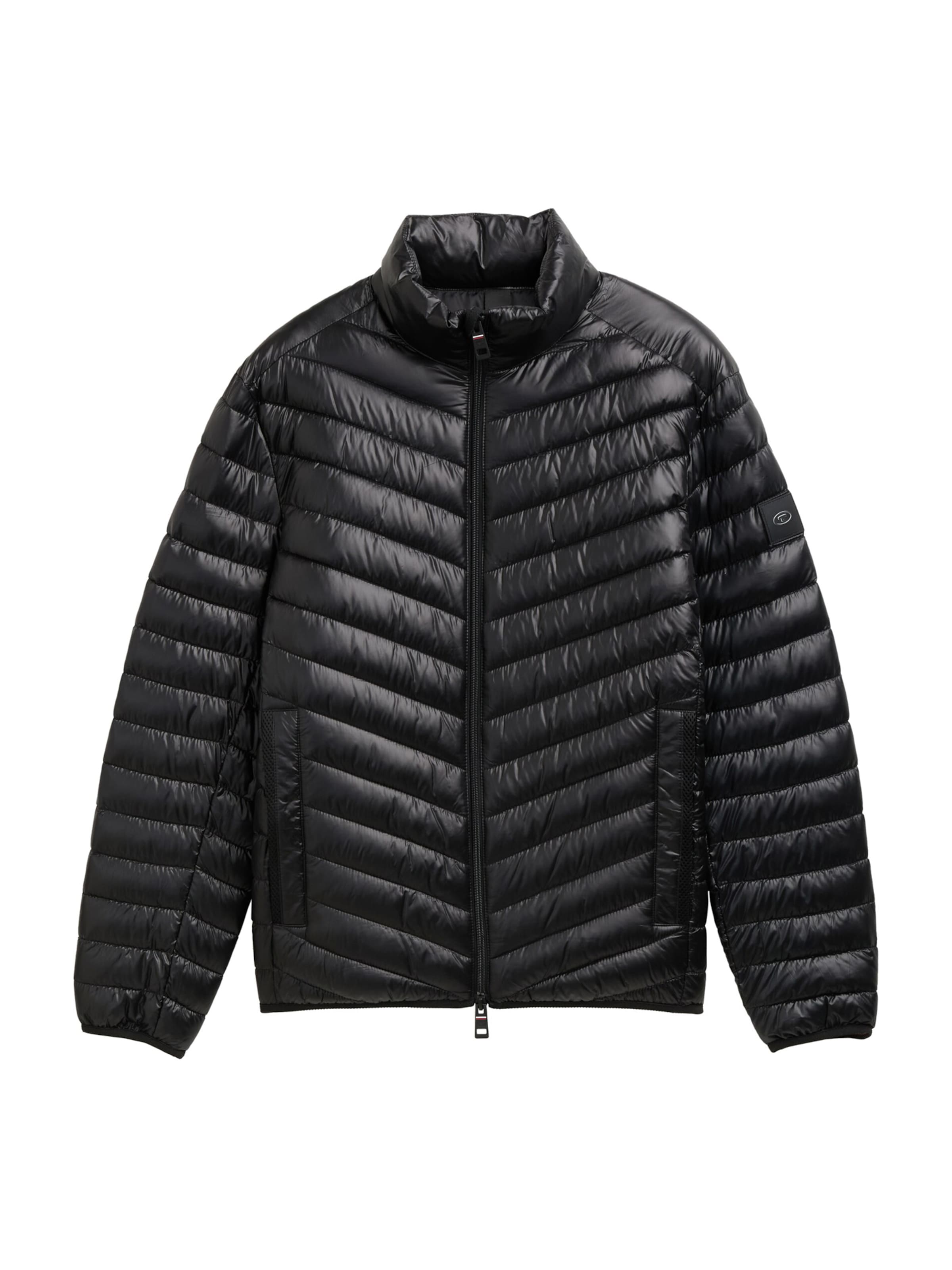 TOM TAILOR Between-Season Jacket in Black: front