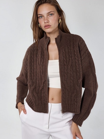 Cardigan Hiccup en marron : devant
