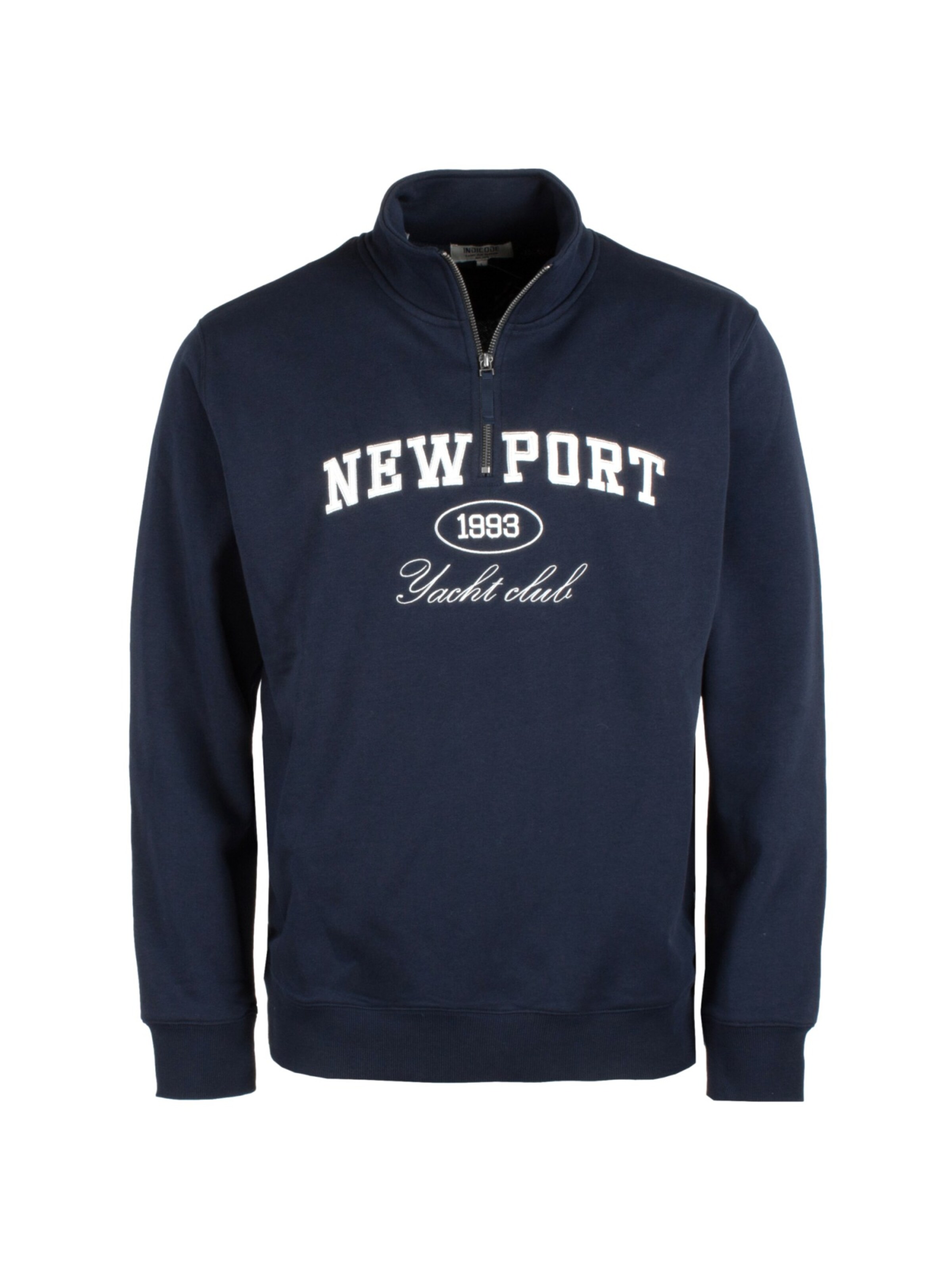 INDICODE Sweatshirt in Blauw: voorkant
