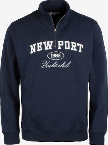 Sweat-shirt INDICODE en bleu : devant