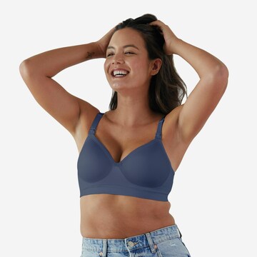 Bravado Designs T-shirt Nursing Bra 'The Plunge' in Blue