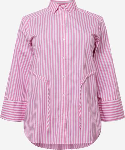 Guido Maria Kretschmer Curvy Μπλούζα 'Christin' σε ροζ / λευκό, Άποψη προϊόντος